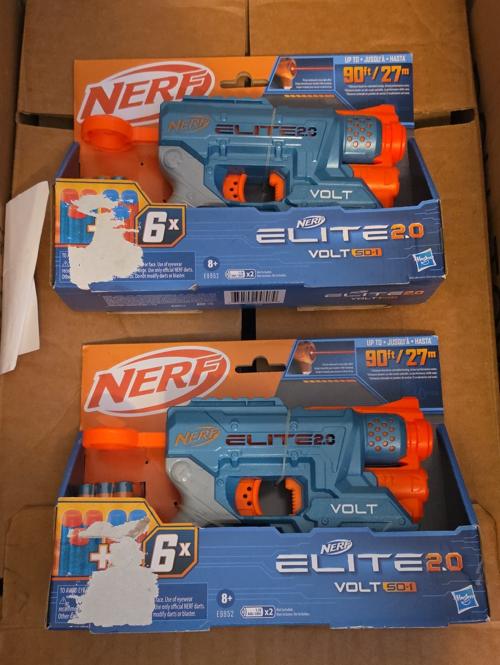 (2)Nerf Elite 2.0 Volt SD-1 Blaster